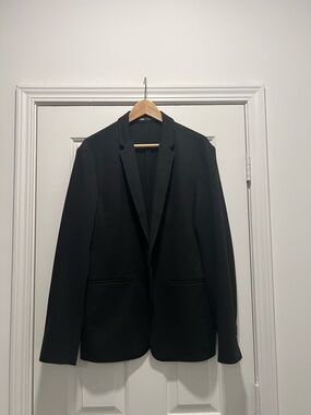 Zara Men's Black Single-Breasted Blazer